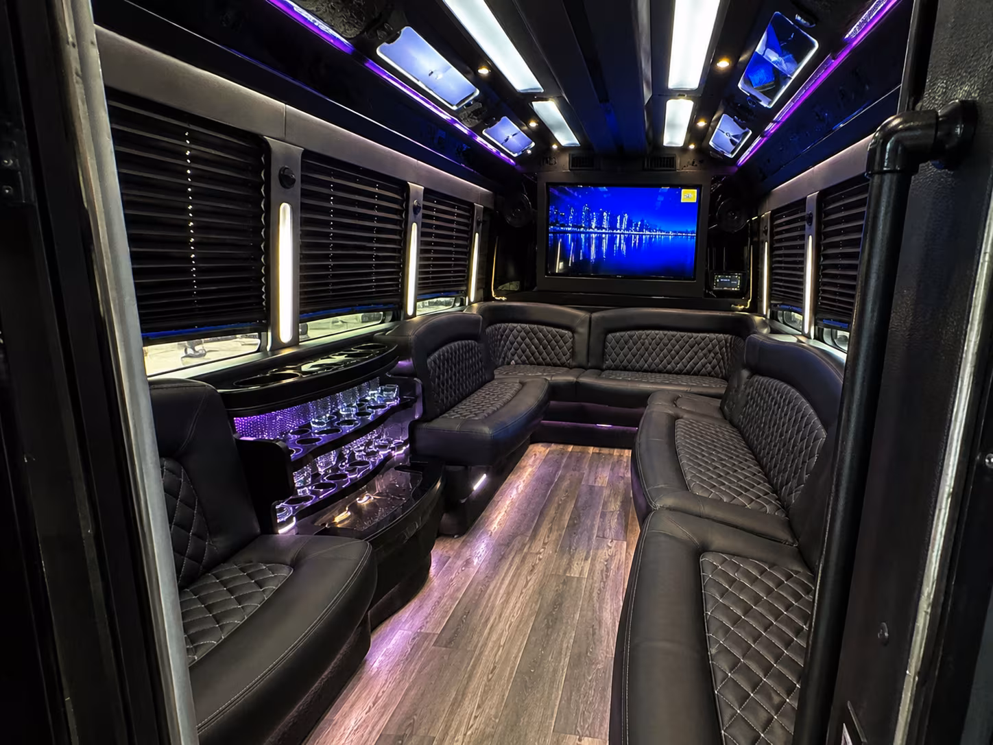 Boston Birthday, Sweet 16, & Quinceañera Transportation party bus exterior