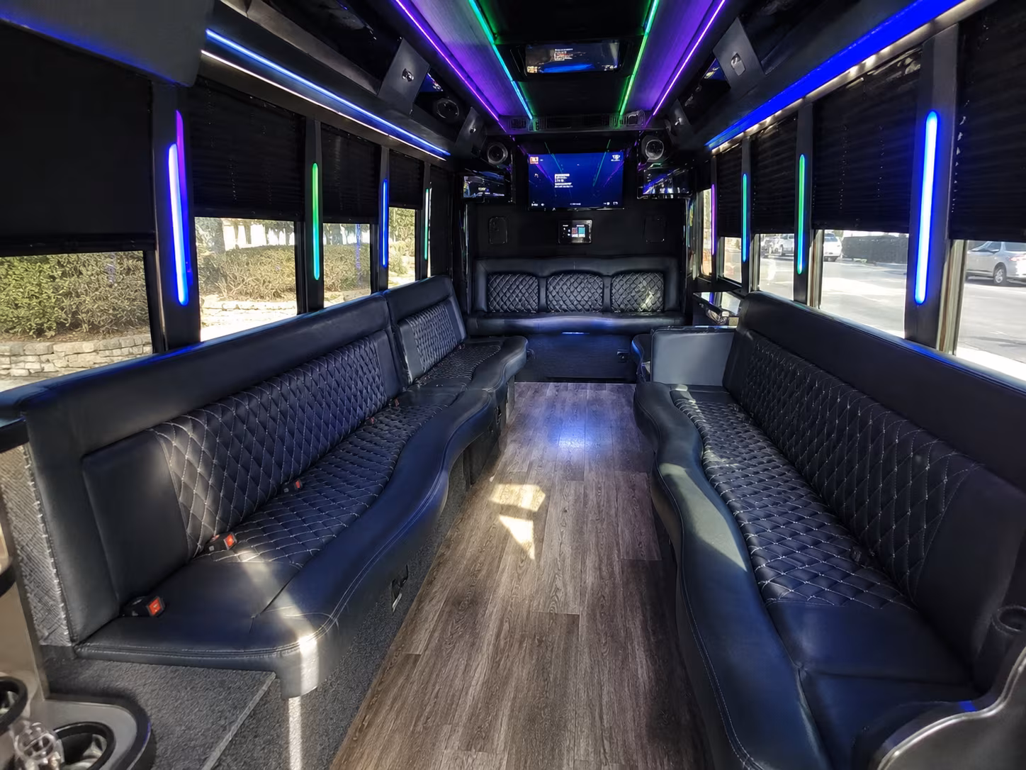 Boston Birthday, Sweet 16, & Quinceañera Transportation party bus exterior