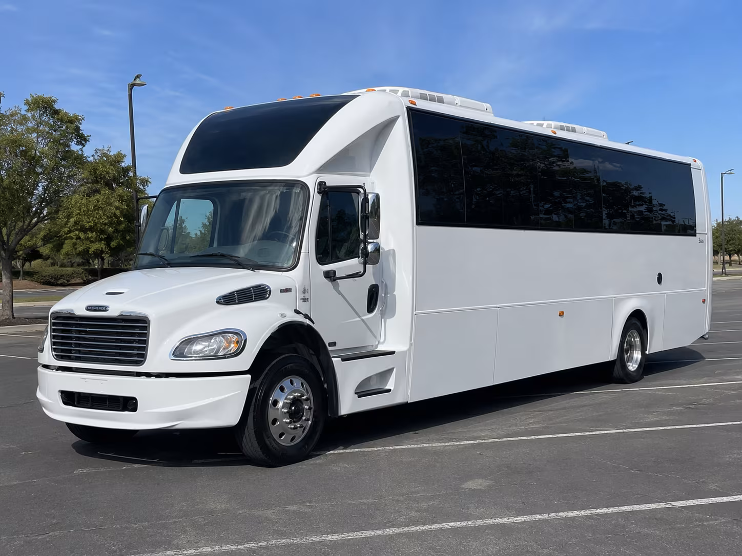 Boston Private Event Transportation party bus exterior