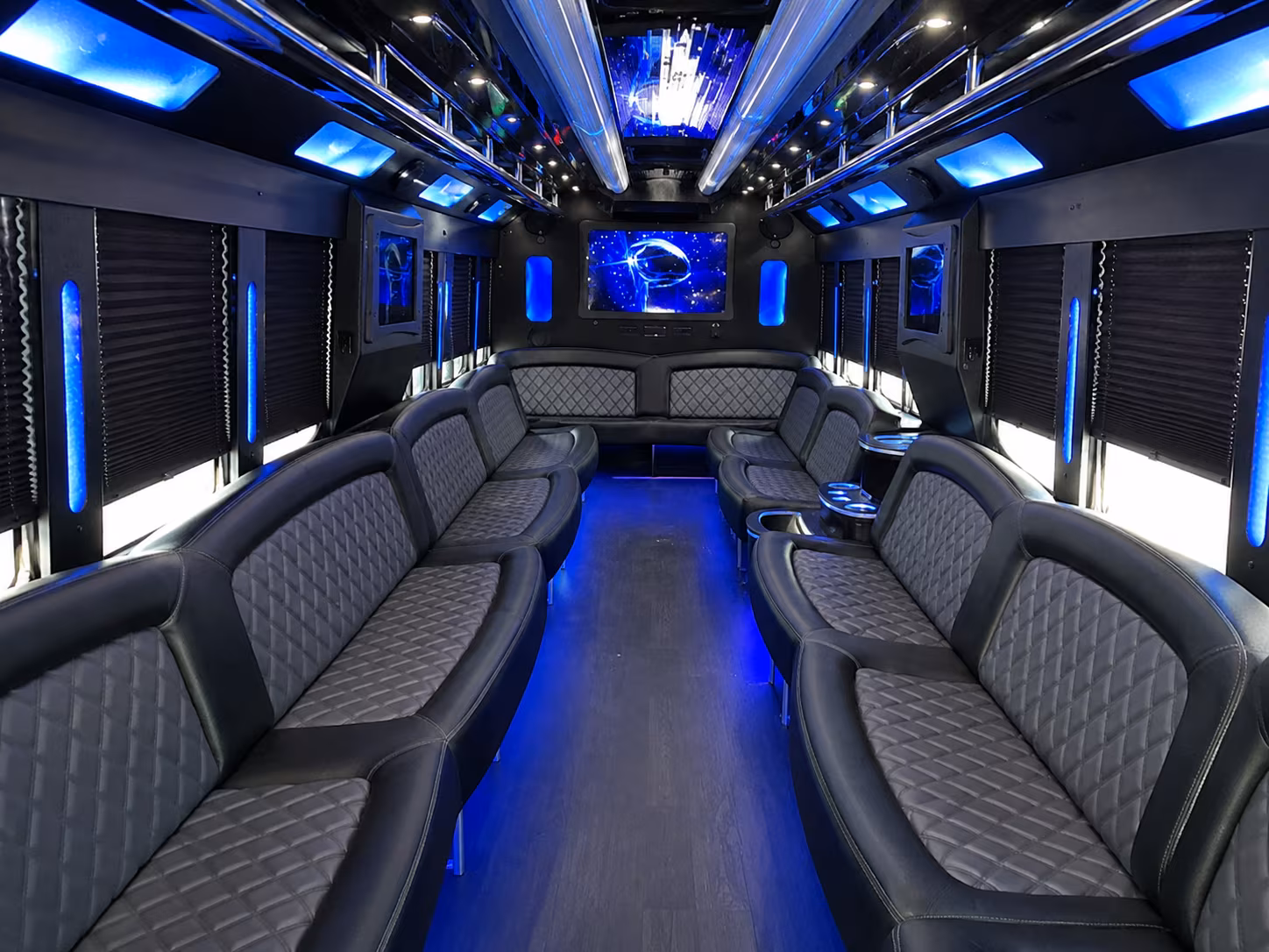 Boston Private Event Transportation party bus exterior
