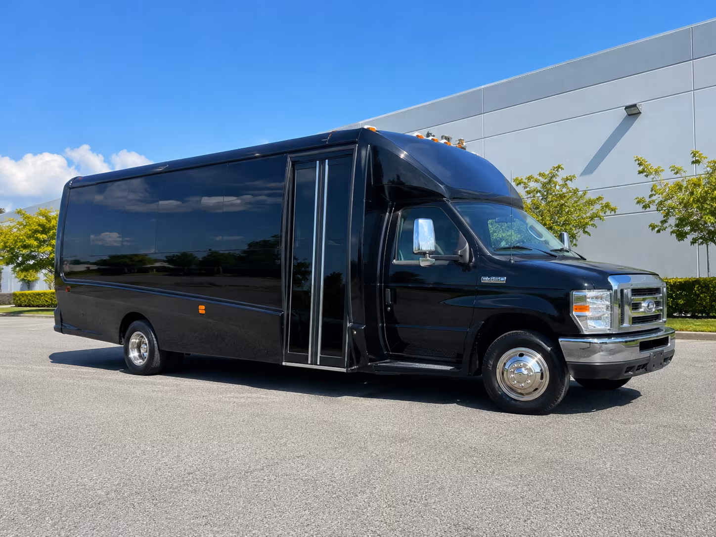 Boston Prom & Homecoming Transportation party bus exterior