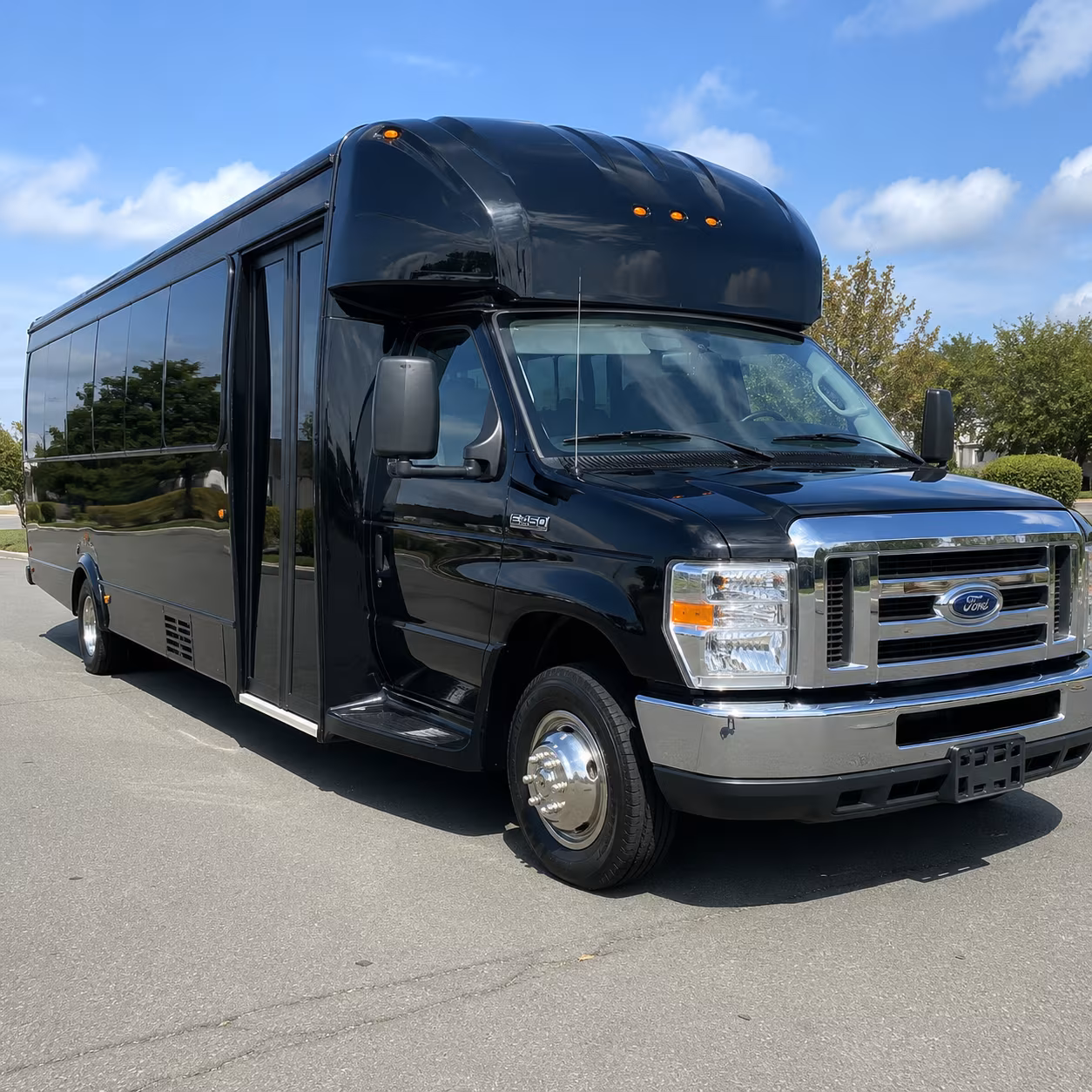 Boston Prom & Homecoming Transportation party bus exterior