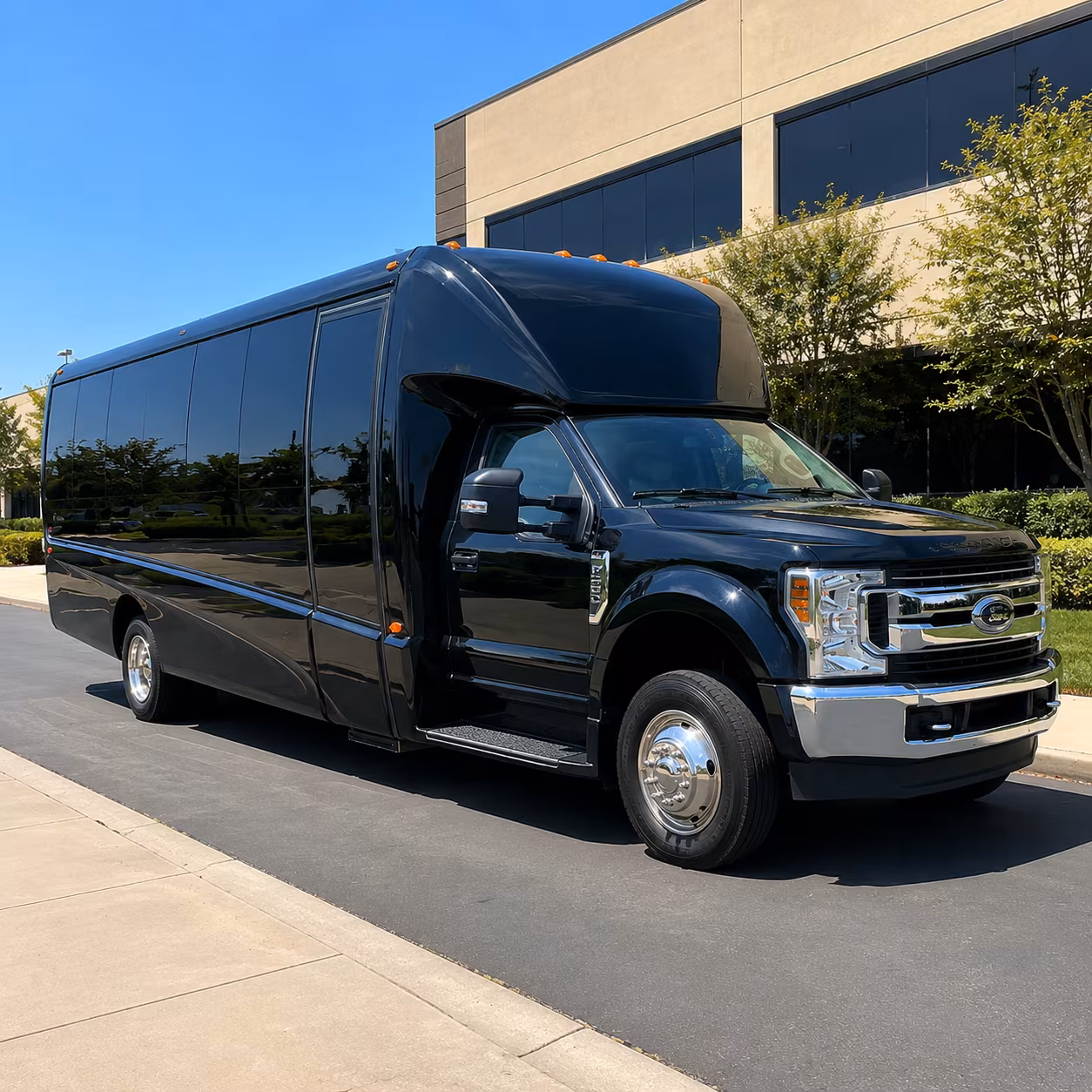 Boston School Event Transportation party bus exterior