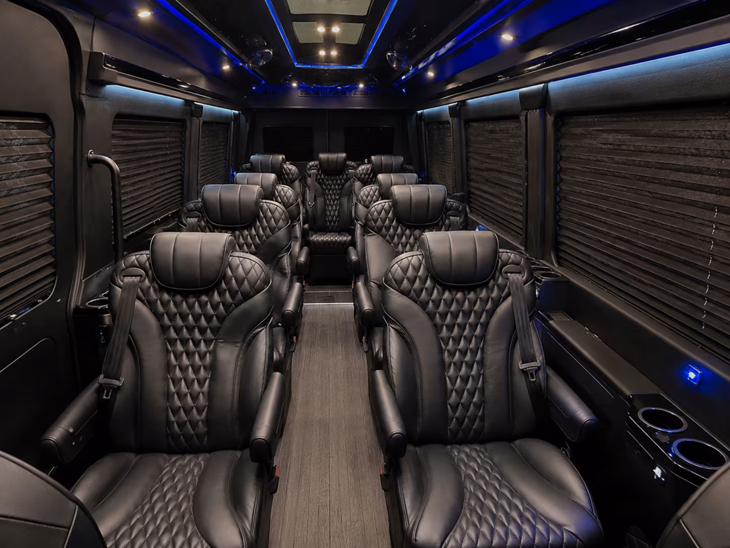 Boston School Event Transportation party bus interior