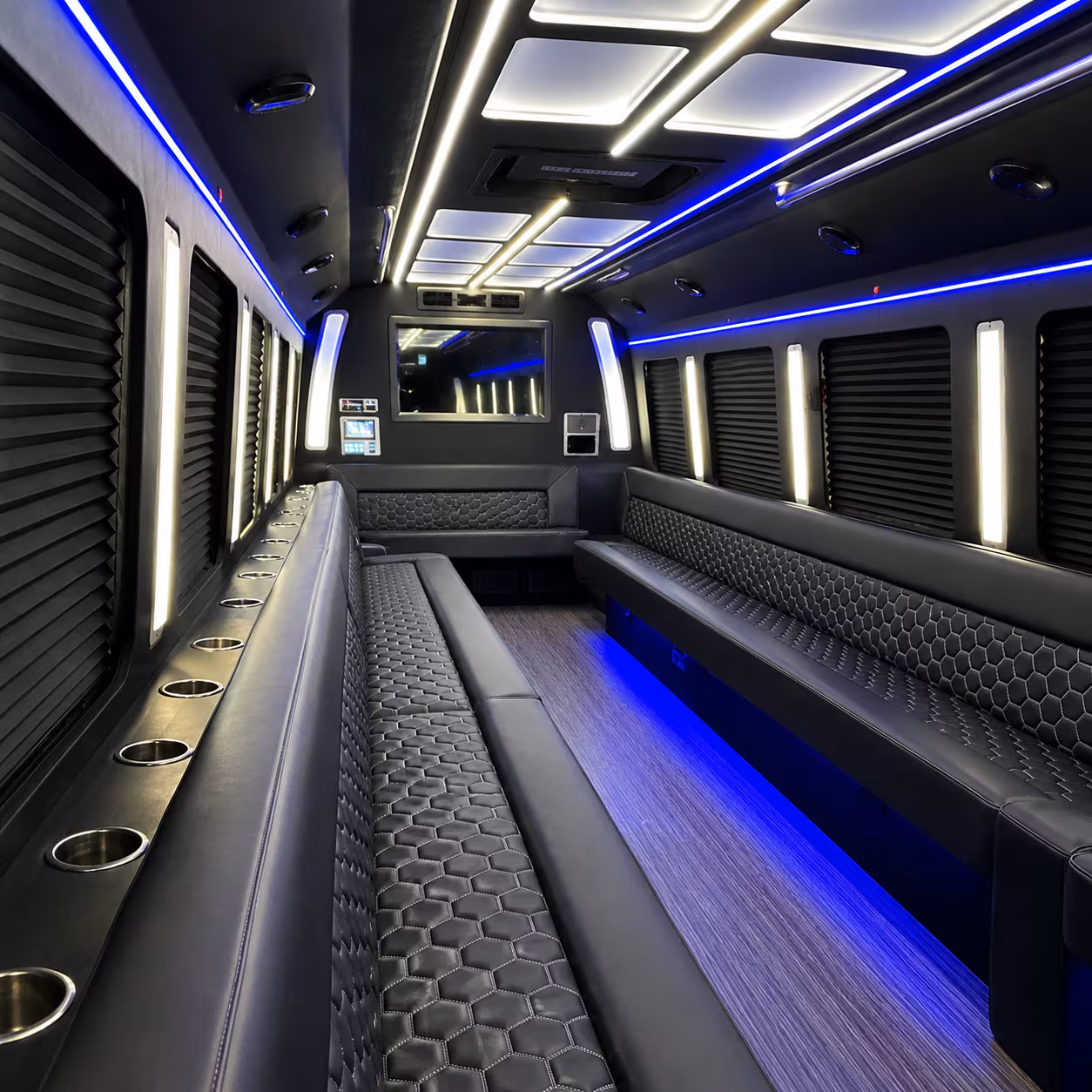 Boston Sporting Event Transportation party bus exterior
