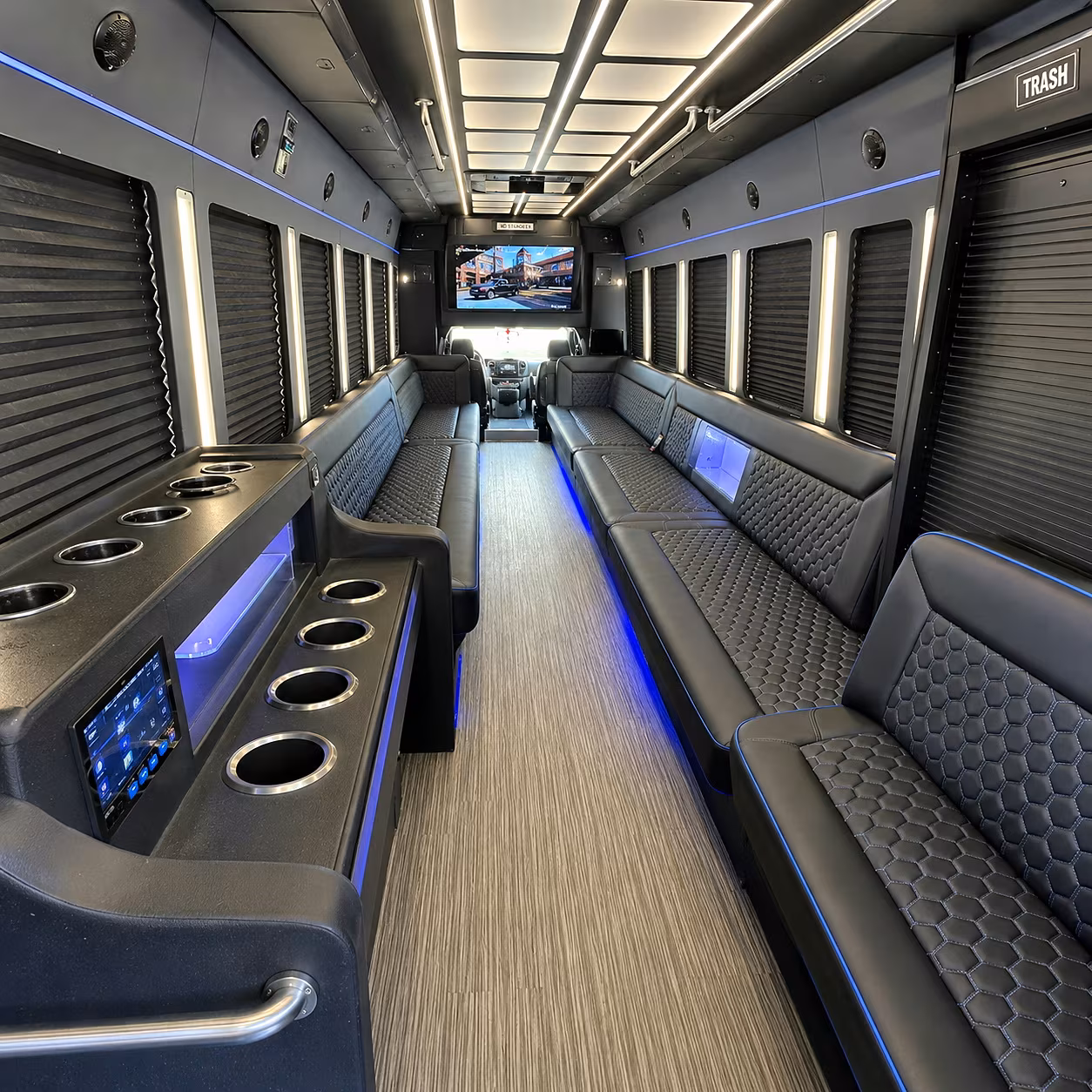 Boston Winery Tour & Pub Crawl Transportation party bus interior
