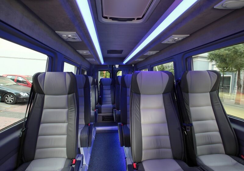 Boston 18 Passenger Van/Minibus Interior