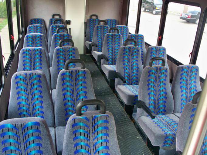 Boston 25 Passenger Mini Bus Interior