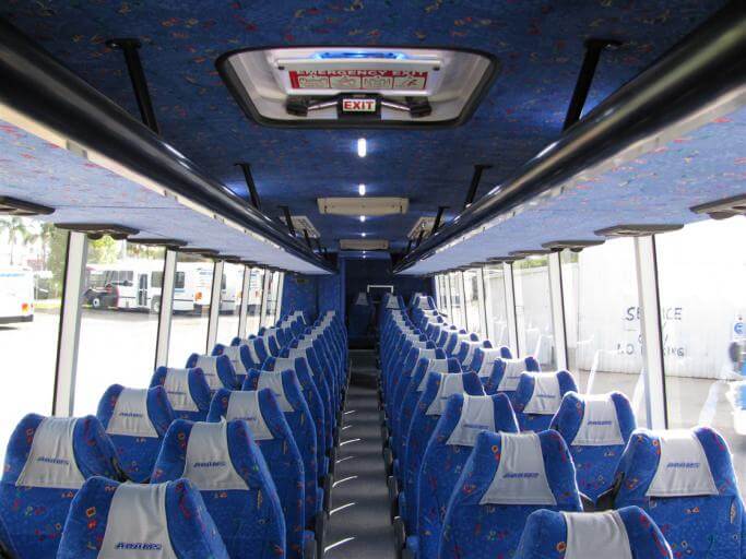 Medford 56 Passenger Charter Bus Interior