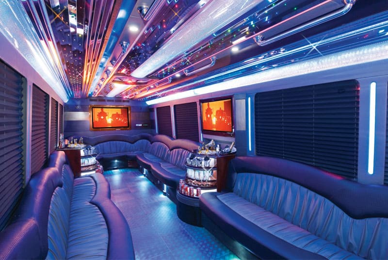 Boston 20 Passenger Party Bus Interior