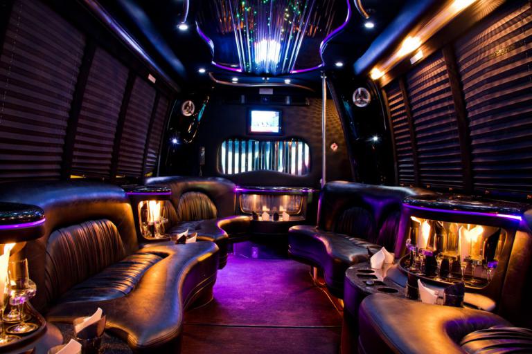 Cambridge 22 Passenger Party Bus Interior