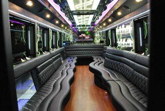 Cambridge 25 Passenger Limo bus Interior