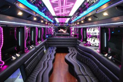 Cambridge 50 Passenger Party Bus Interior